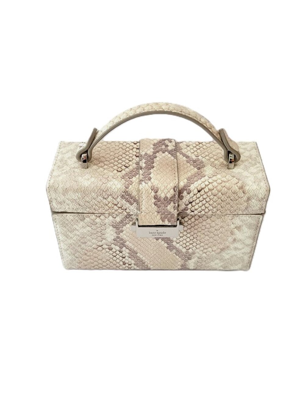 Kate Spade KO537 Heirloom Embossed Snake Vanity Mini Crossbody Top Handle Case